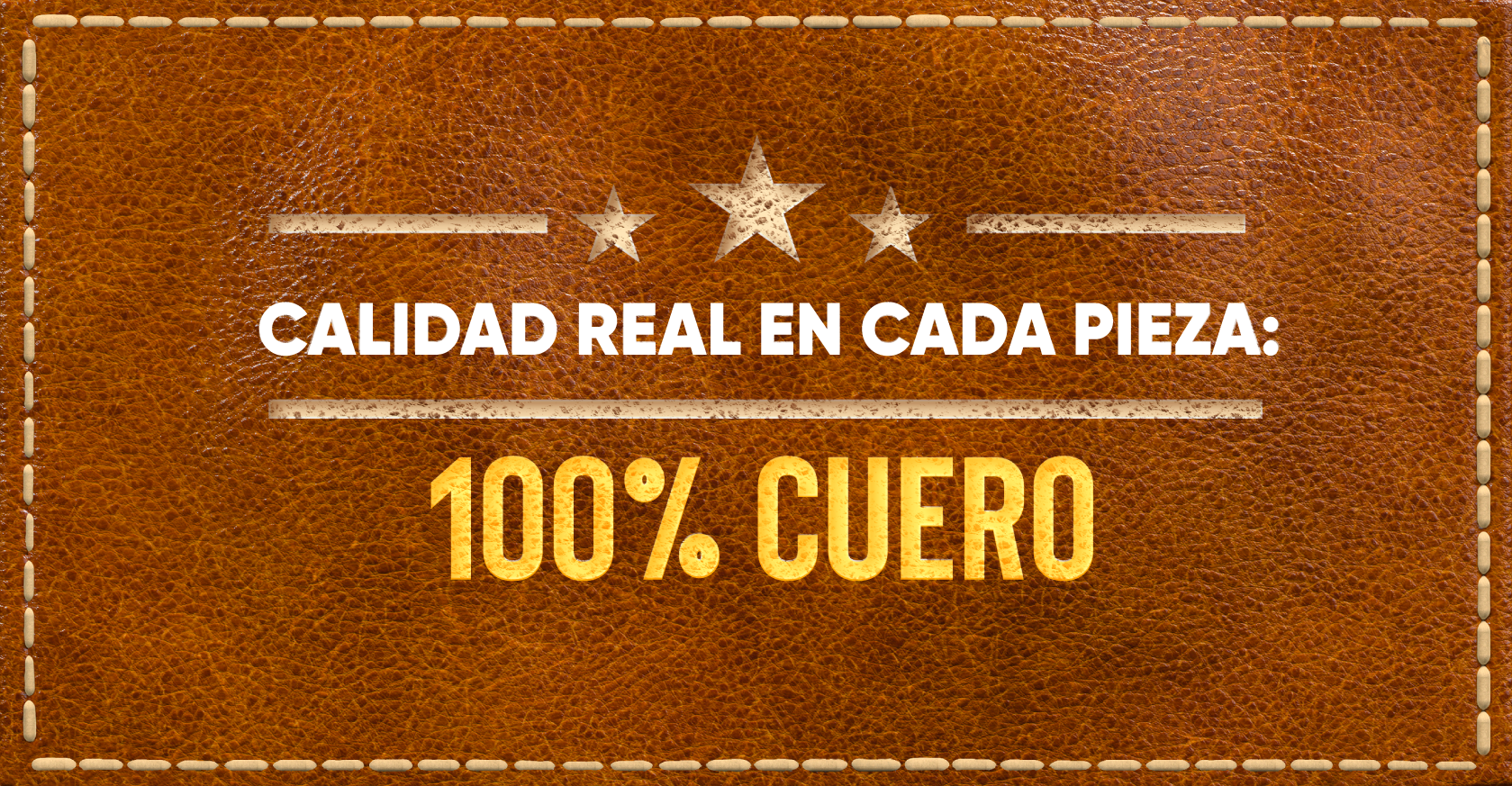 100% cuero real